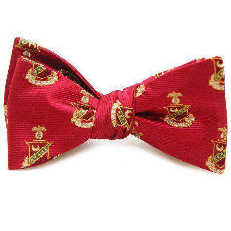 Kappa Sigma Bow Tie in Scarlet by Dogwood Black - Country Club Prep