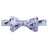 Labs & Flags Bow Tie in Blue by Southern Proper - Country Club Prep