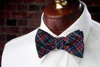 Leighton Cove Bow Tie in Navy, Red and Green Plaid by High Cotton - Country Club Prep