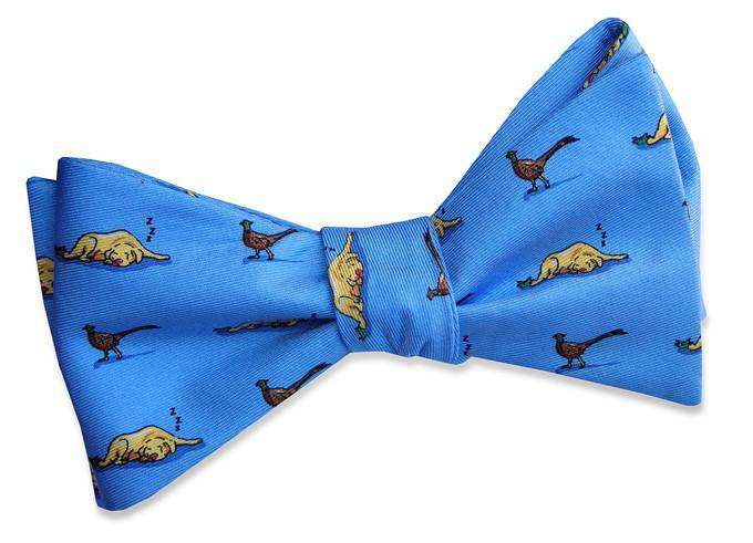 Let Sleeping Dogs Lie Bow Tie in Blue by Bird Dog Bay - Country Club Prep