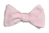 Light Pink Seersucker Stripe Bow Tie by High Cotton - Country Club Prep