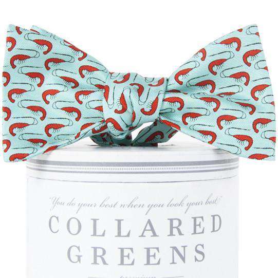 Low Country Bow Tie in Aqua Green by Collared Greens - Country Club Prep