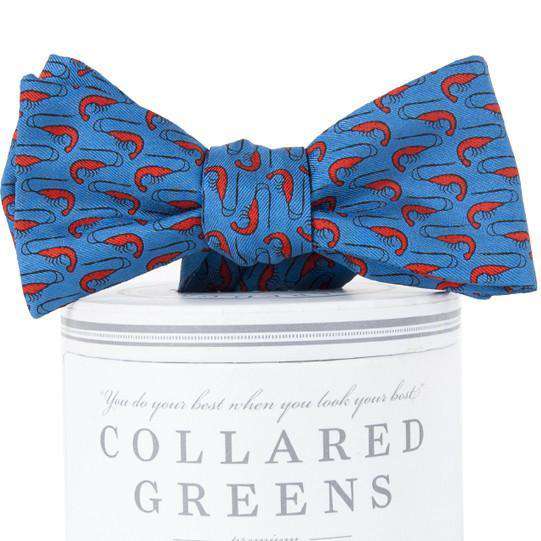 Low Country Bow Tie in Steel Blue by Collared Greens - Country Club Prep