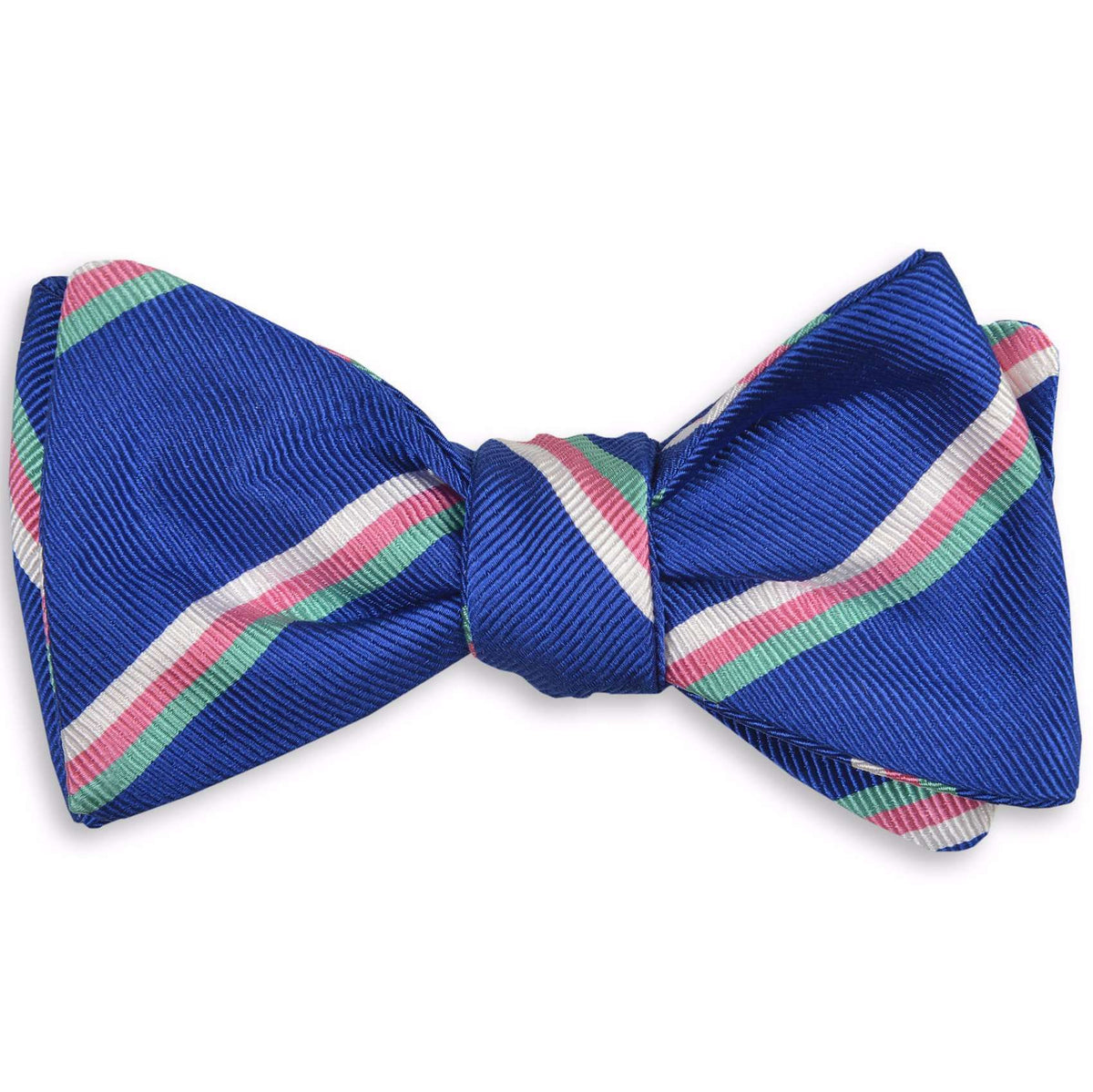 Low Country Stripe Bow Tie in Royal Blue by High Cotton - Country Club Prep