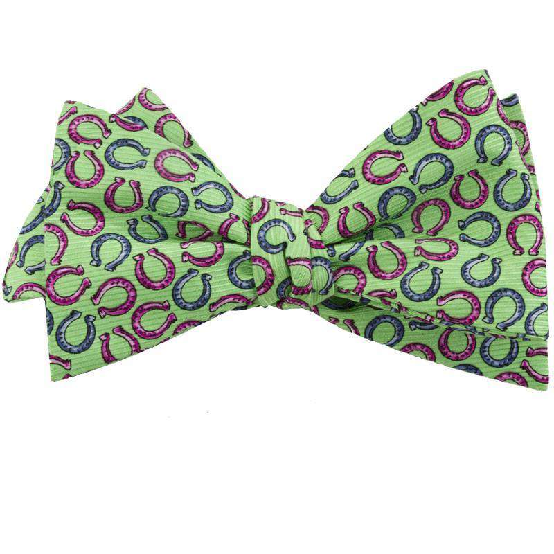 Lucky Bow Tie in Green by Southern Proper - Country Club Prep