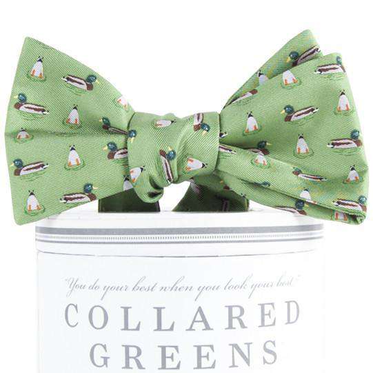 Mallard Bow Tie in Green by Collared Greens - Country Club Prep