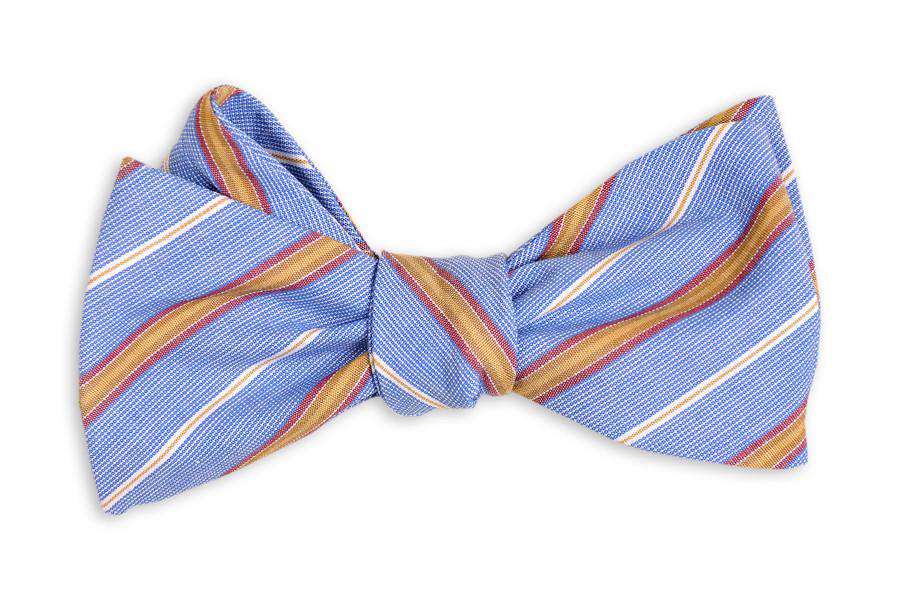 Mason Repp Bow Tie in Blue and Yellow by High Cotton - Country Club Prep