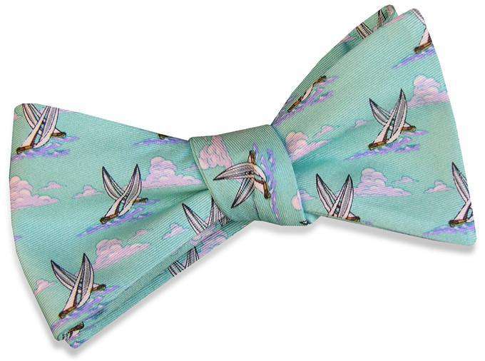 Match Race Bow Tie in Seafoam by Bird Dog Bay - Country Club Prep