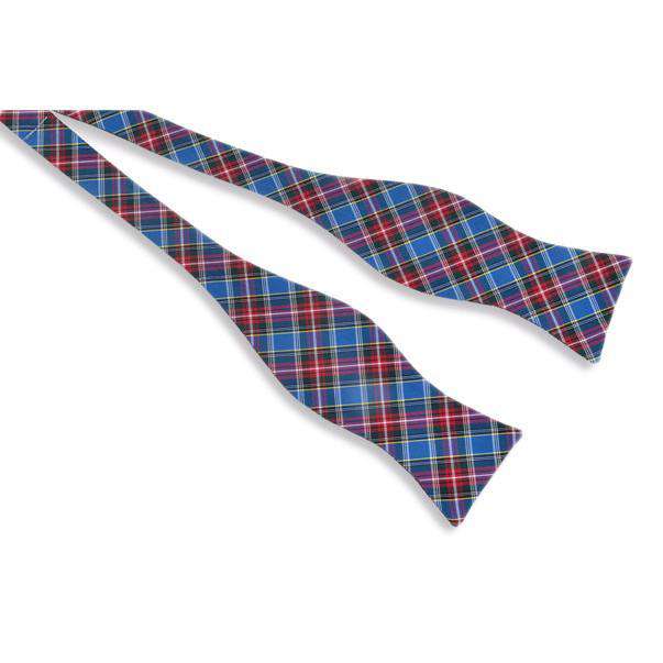 McAlpin Tartan Bow Tie in Blue Plaid by High Cotton - Country Club Prep