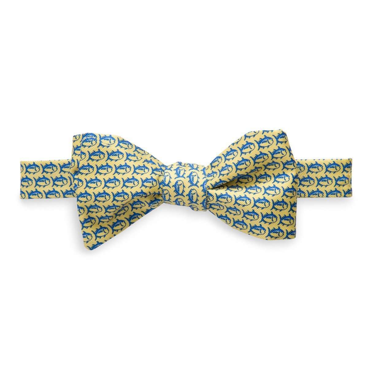 Men's School of Fish Bow Tie in Sunshine by Southern Tide - Country Club Prep