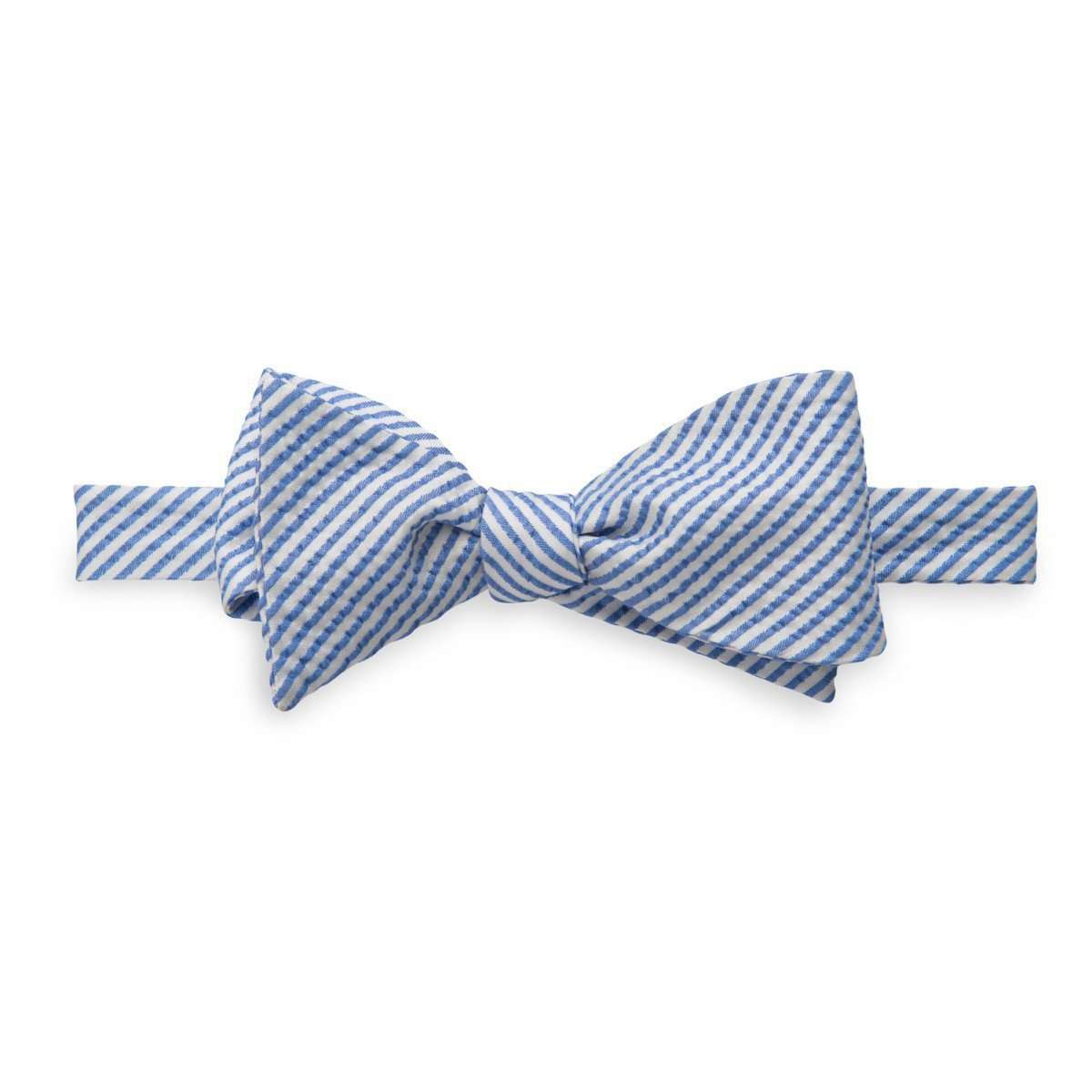 Men's Seersucker Bow Tie in Ocean Channel by Southern Tide - Country Club Prep