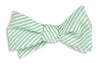 Mint Green Seersucker Stripe Bow Tie by High Cotton - Country Club Prep