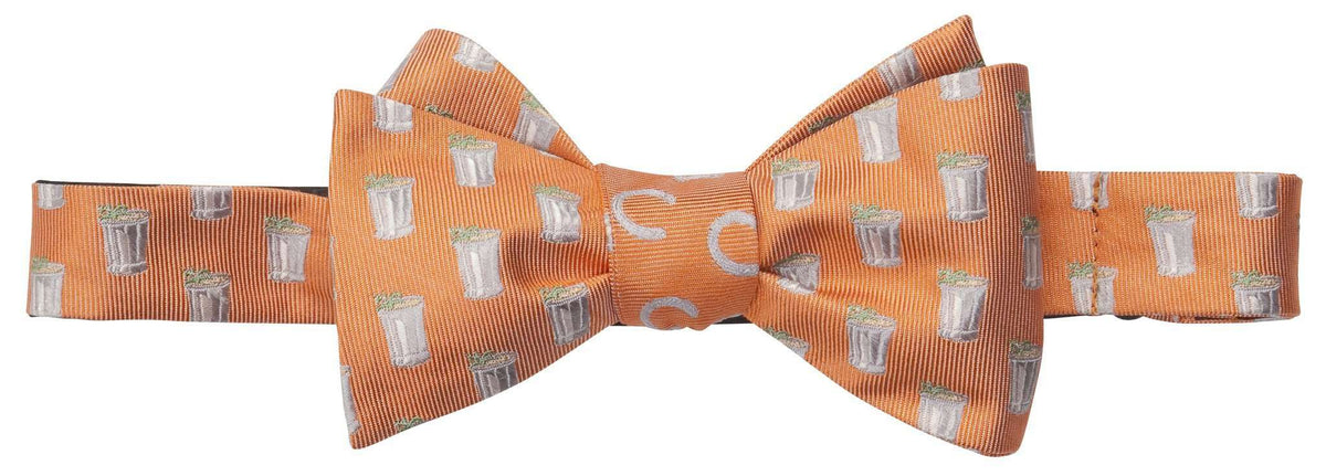 Mint Julep and Horse Shoe Bow Tie in Orange by Southern Proper - Country Club Prep