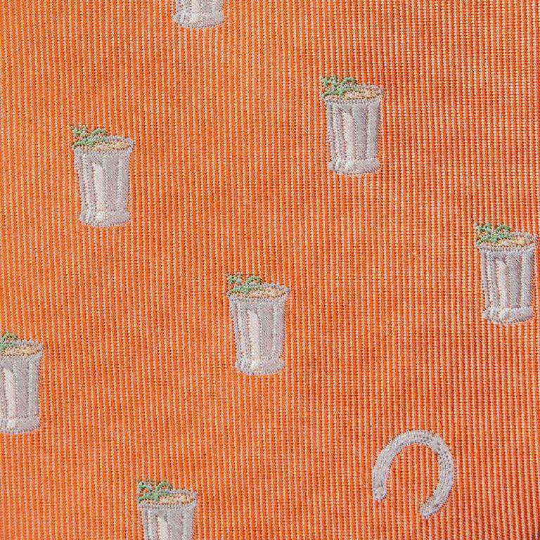 Mint Julep and Horse Shoe Bow Tie in Orange by Southern Proper - Country Club Prep