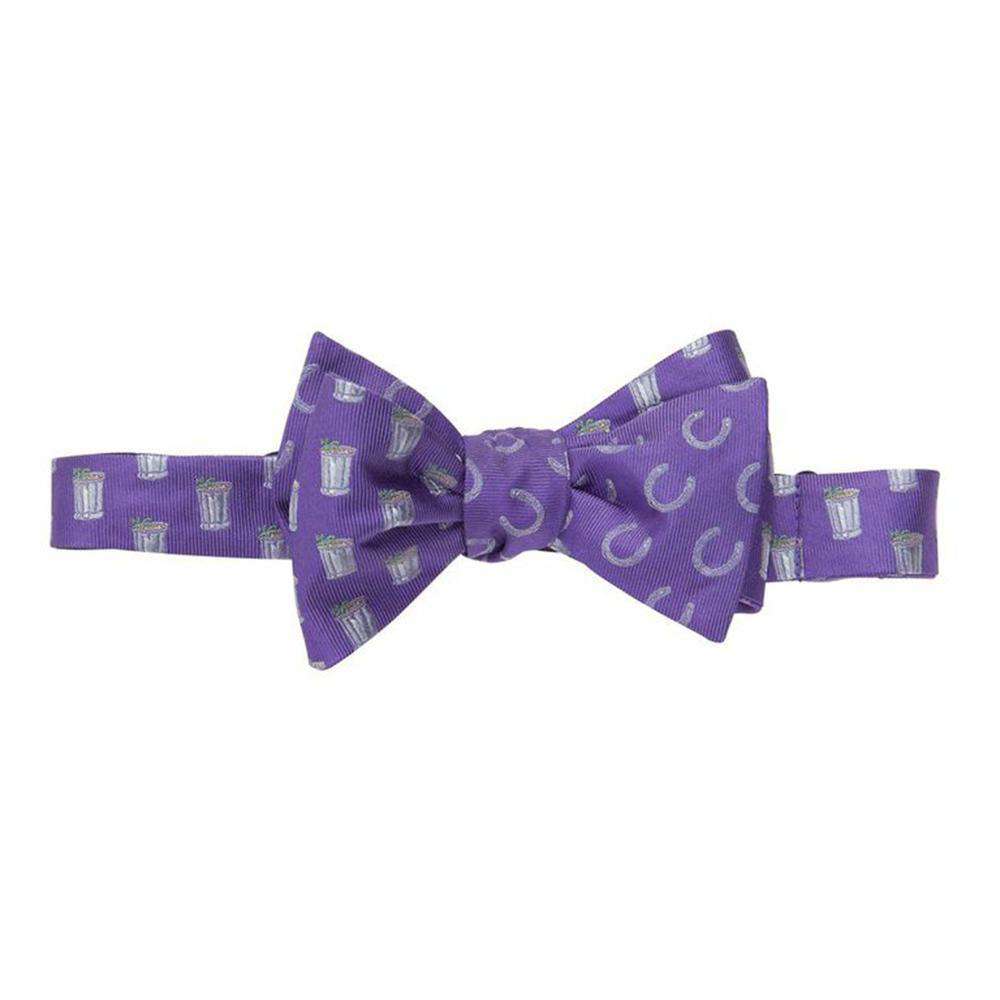 Mint Julep and Horse Shoe Bow Tie in Purple by Southern Proper - Country Club Prep