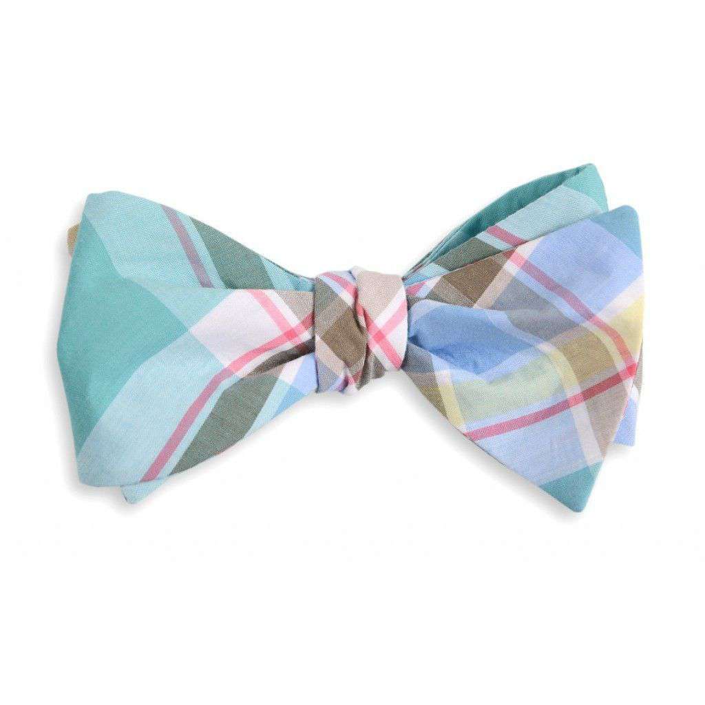 Mint Julep Madras Plaid Bow Tie by High Cotton - Country Club Prep