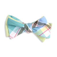 Mint Julep Madras Plaid Reversible Bow Tie by High Cotton - Country Club Prep