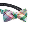 Murray Madras Reversible Bow Tie in Murry Madras and Yellow Oxford by High Cotton - Country Club Prep