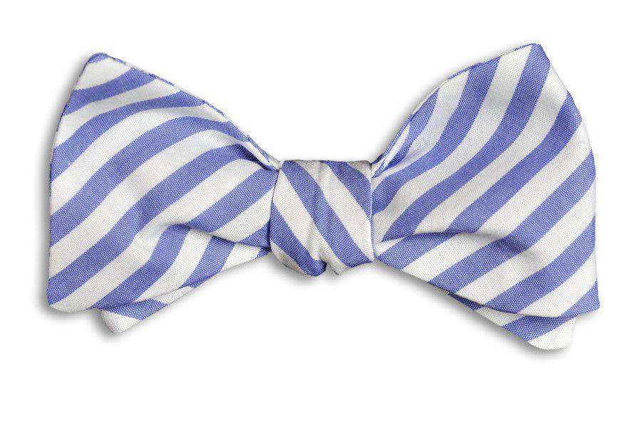 Nautical Navy Stripe Bow Tie in Navy and White by High Cotton - Country Club Prep