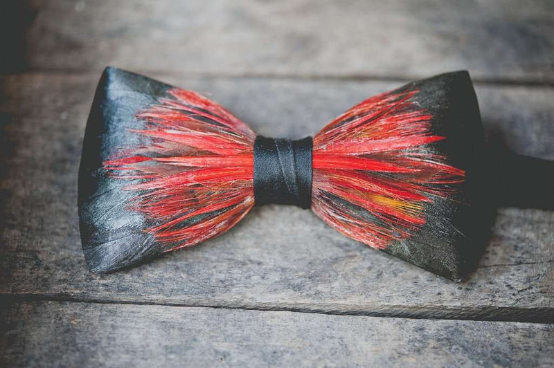 Original Feather Bow Tie in Big Spur by Brackish Bow Ties – Country Club  Prep