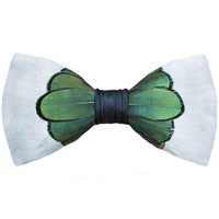 Original Feather Bow Tie in Roosevelt by Brackish Bow Ties - Country Club Prep
