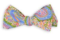 Paisley Bow Tie in Green by High Cotton - Country Club Prep