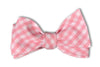 Pale Pink Gingham Check Bow Tie by High Cotton - Country Club Prep