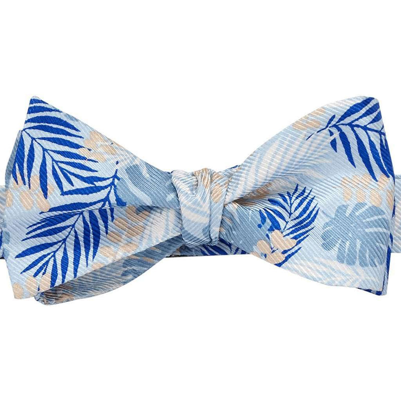 Palm Print Bow Tie in Pool by Southern Proper - Country Club Prep