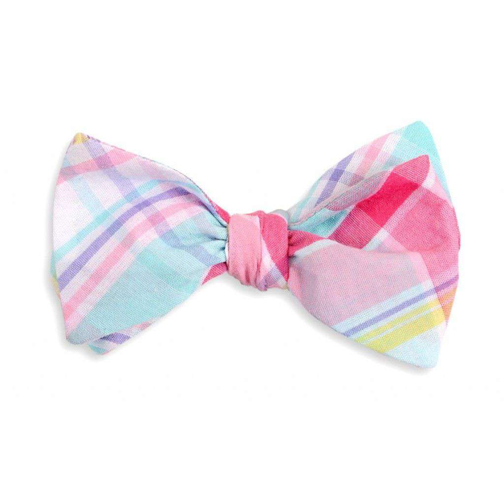 Palmetto Madras Plaid Bow Tie by High Cotton - Country Club Prep