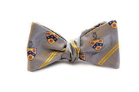 Phi Gamma Delta (FIJI) Bow Tie in Silver by Dogwood Black - Country Club Prep