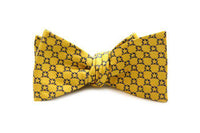 Pi Kappa Phi Bow Tie in Gold by Dogwood Black - Country Club Prep