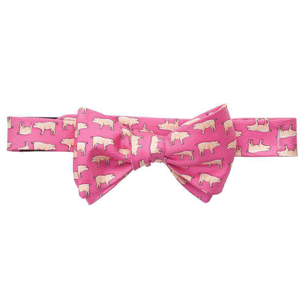 Pig Pickin' Bow Tie in Pink by Southern Proper - Country Club Prep