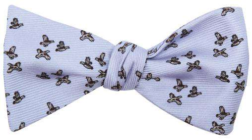 Quail Trio Bow Tie in Light Blue by Southern Proper - Country Club Prep