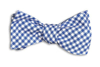 Royal Blue Gingham Bow Tie in Blue and White by High Cotton - Country Club Prep