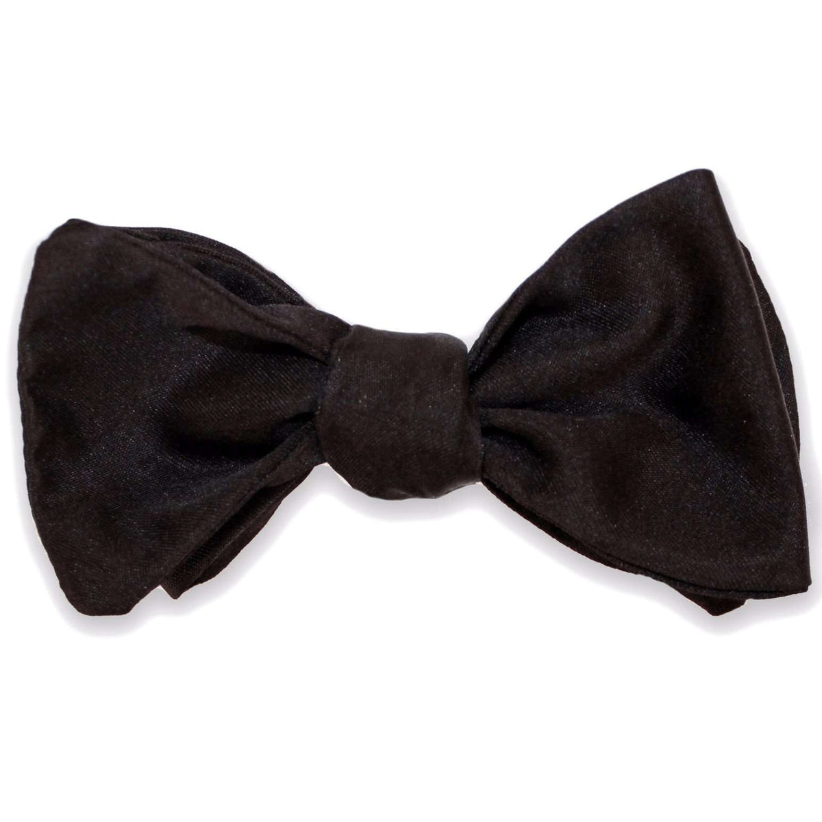 Satin Bow Tie in Black by High Cotton - Country Club Prep