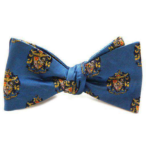 Sigma Alpha Epsilon Bow Tie in Blue by Dogwood Black - Country Club Prep