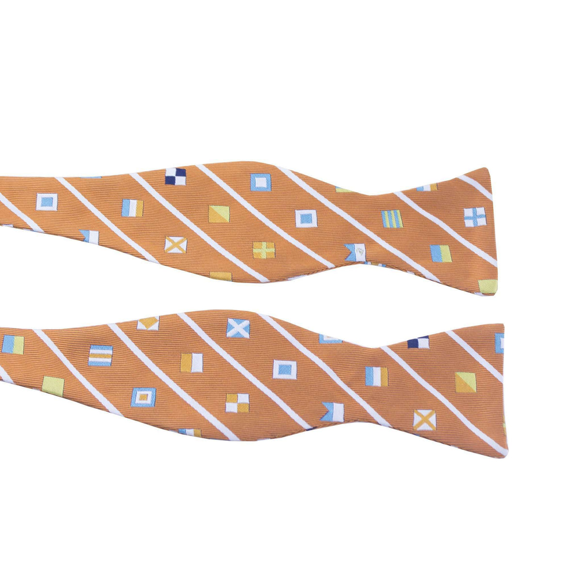 Signal Flag Bow Tie in Orange by Anchored Style - Country Club Prep