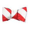 Silver/Red and Red Dots on Navy Bow Tie by Social Primer - Country Club Prep
