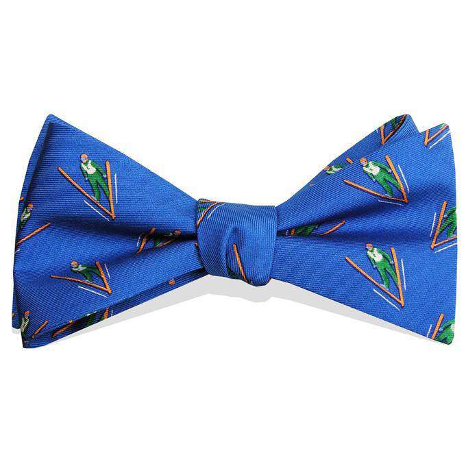 Ski Jump Bow Tie in Blue by Bird Dog Bay - Country Club Prep