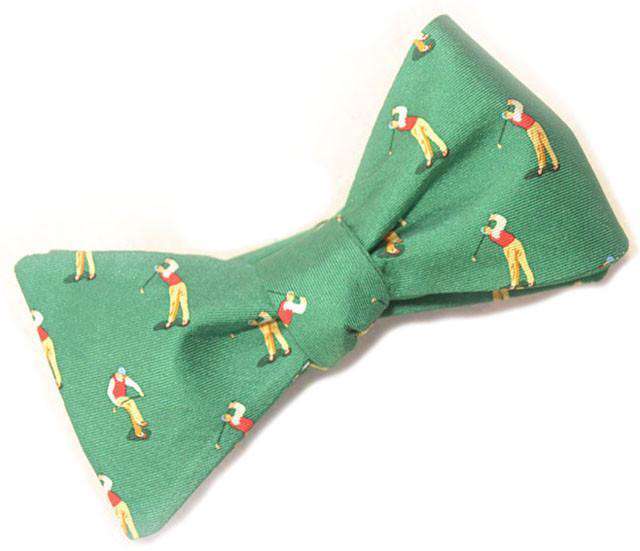 Slice! Bow Tie in Green by Bird Dog Bay by Bird Dog Bay - Country Club Prep