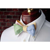 Spring Four Way Bow Tie in Blue, Yellow, Pink, and Green Linen by High Cotton - Country Club Prep