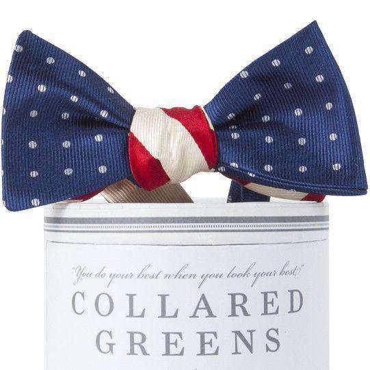 Stars and Stripes Mixer Bow in Red, White and Blue by Collared Greens - Country Club Prep