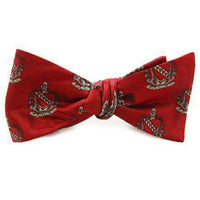 Tau Kappa Epsilon Bow Tie in Crimson by Dogwood Black - Country Club Prep