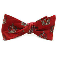 Tau Kappa Epsilon Bow Tie in Crimson by Dogwood Black - Country Club Prep