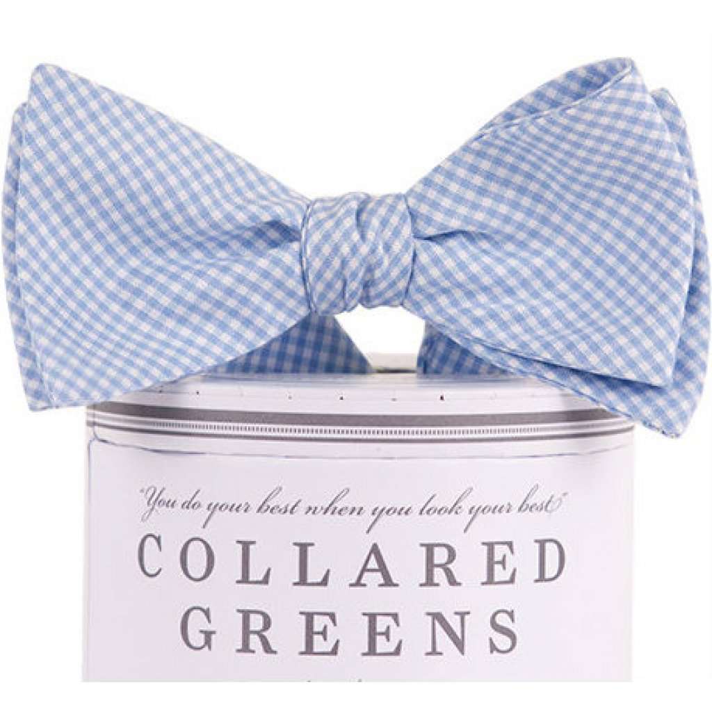 The Barbaro Bow in Blue by Collared Greens - Country Club Prep