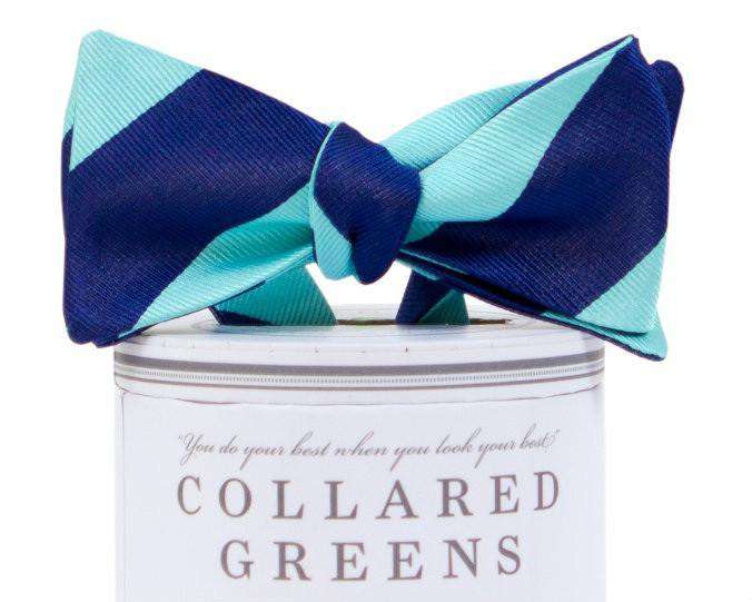 The Benthaven Bow in Carolina/Navy by Collared Greens - Country Club Prep