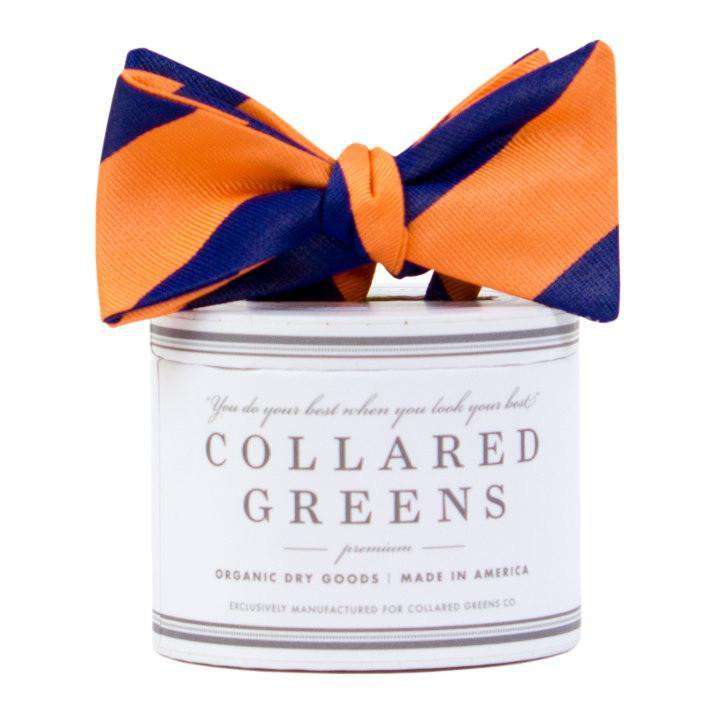 The Benthaven Bow in Orange/Navy by Collared Greens - Country Club Prep