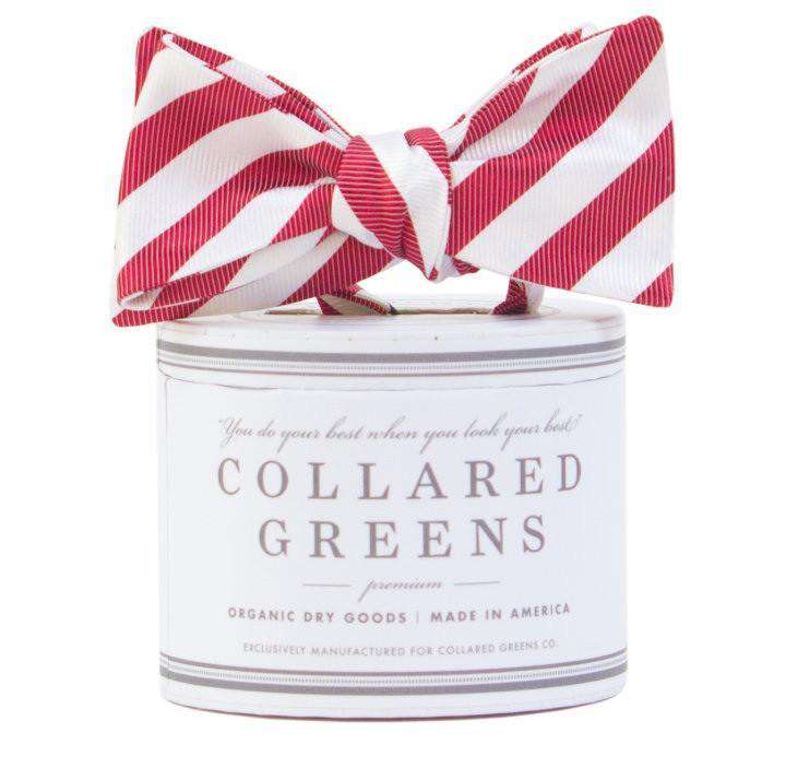 The Collegiate Bow in Crimson/White by Collared Greens - Country Club Prep