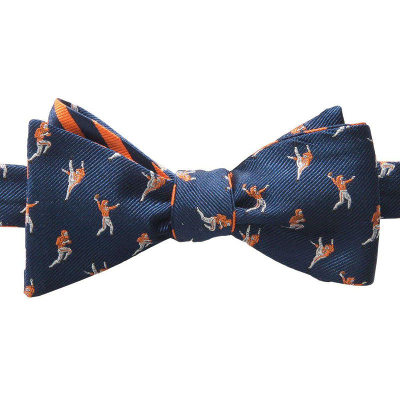 Southern Tide The Hangtime Reversible Bow Tie in Navy & Endzone Orange ...