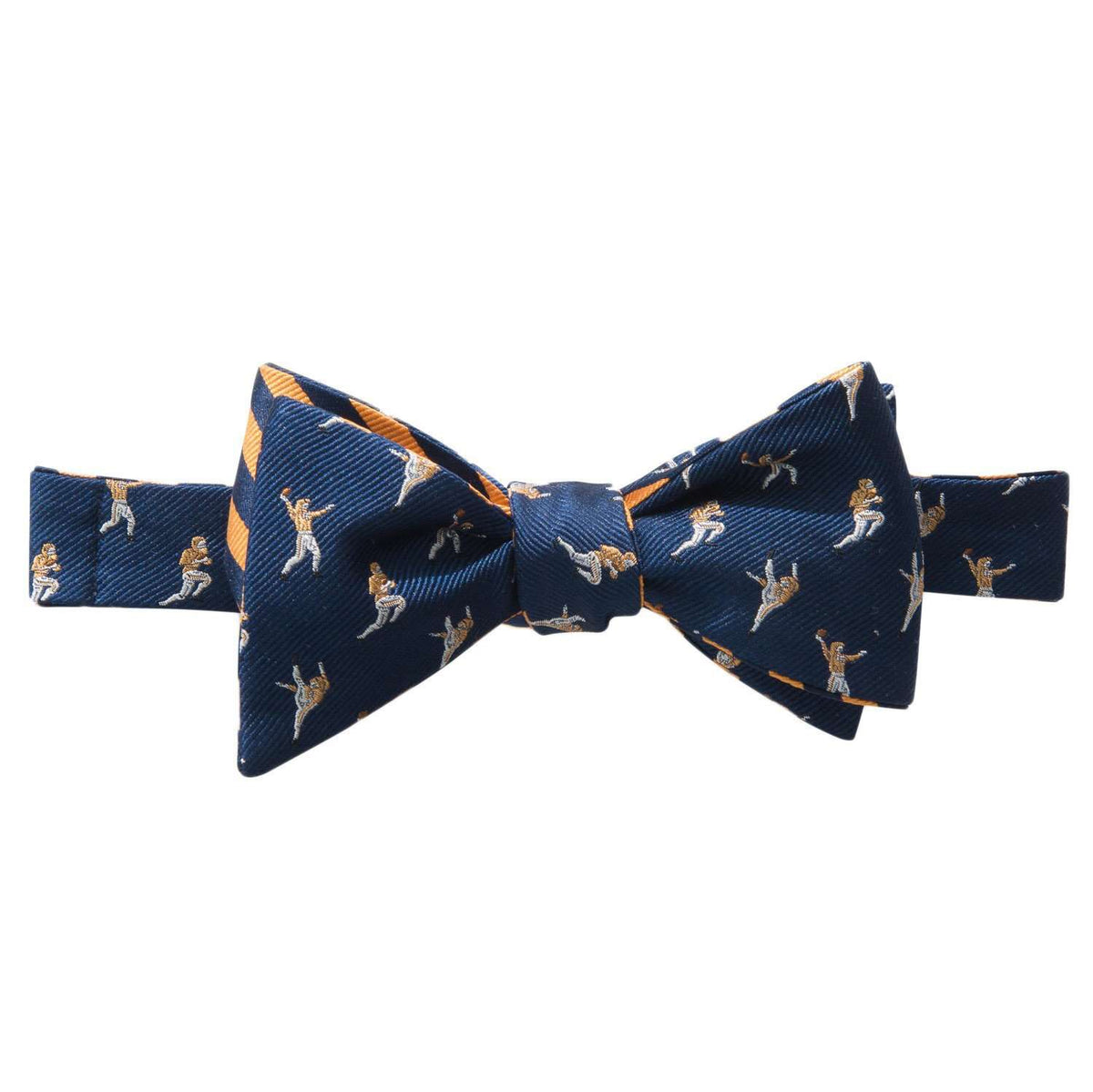 The Hangtime Reversible Bow Tie in Navy & Rocky Top Orange by Southern Tide - Country Club Prep